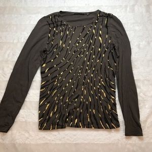 TAHARI Printed long sleeve